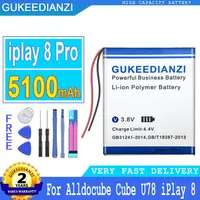 5100mAh GUKEEDIANZI Battery For Alldocube Cube U78 iPlay 8 Pro 8pro Big Power Bateria