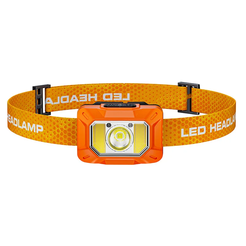 LED Mini Headlamp Long Battery Life Multi Color Temperature Strong Light Head Mounted Lightweight Night Running Camping Outdoor