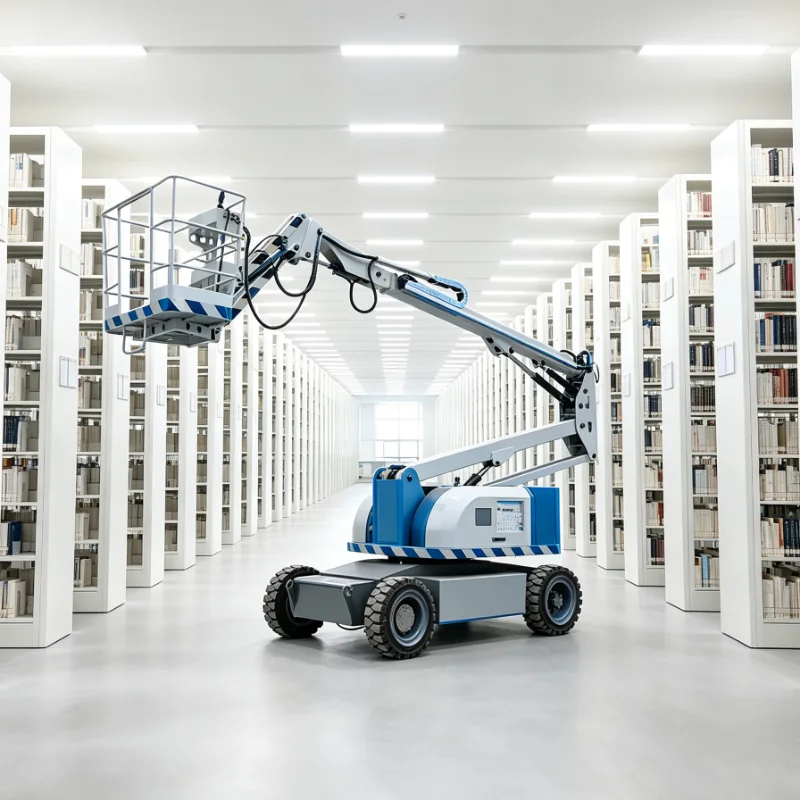 Customized Articulated Boom Lift Electric Driven Platform Zero Emission Machine Low Noise Operation for Facility Maintenance