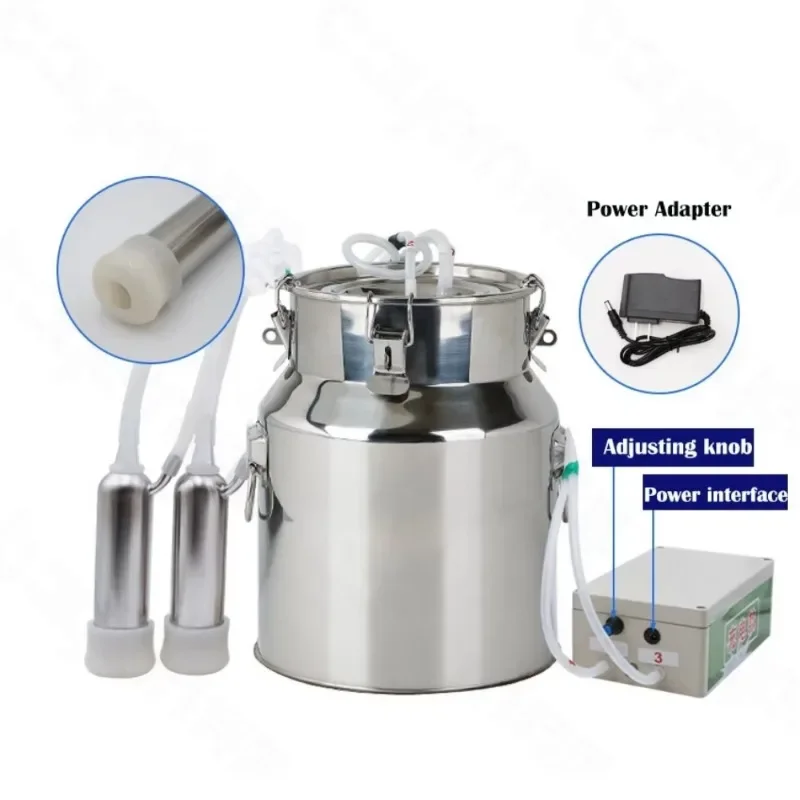 3L 5L 10L Vacuum Automatic Cow Goat Milking Machine Pulsating Portable Electric Cow Milking Machine