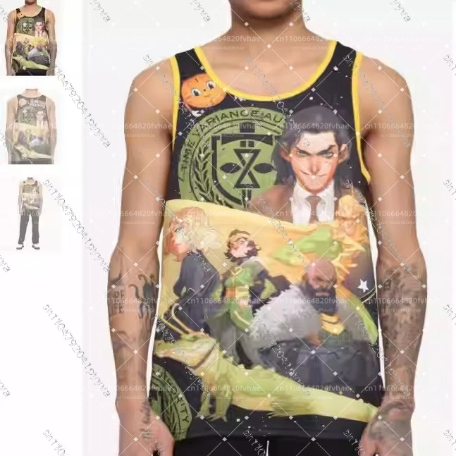 

Fashion New Movie Loki LOKI Basketball Hip-hop Men's Sleeveless Sports Casual Breathable Quick Drying 3D Printed Vest