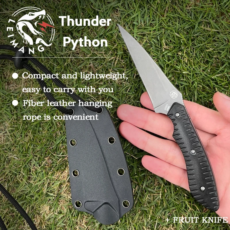 Outdoor knife hunting knives camping high quality profesional self-defense  multifunctional portable eating meat fruit knife