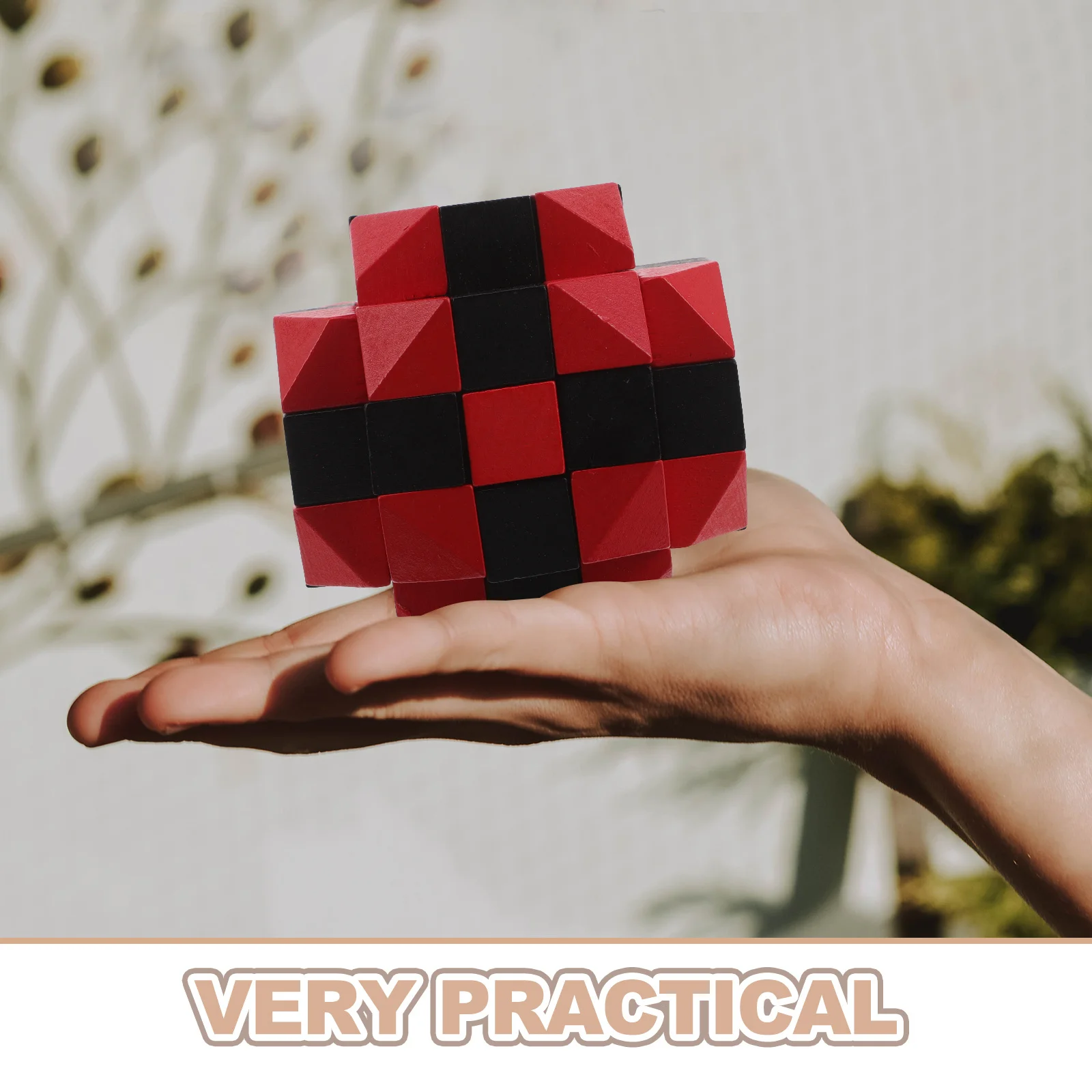 Rompicapo in legno Puzzle 3D Cubo Assemblaggio logico Rimozione Gioco di blocco intellettuale per adolescenti Adulti Smontaggio cinese antico