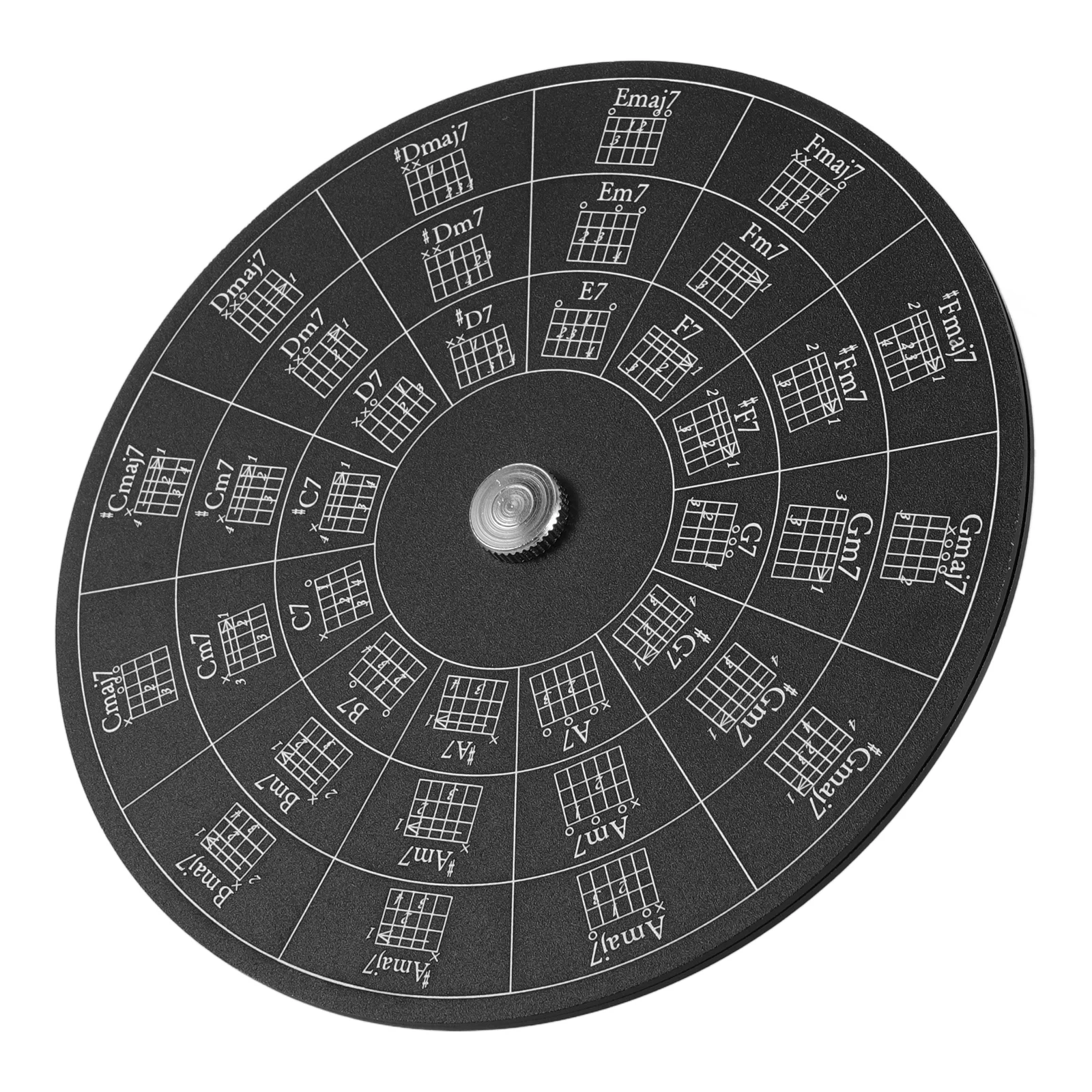 

Chord Plate Wheel for Musicians Guitar Theory Disc Circle Tool Metal Aluminum Alloy