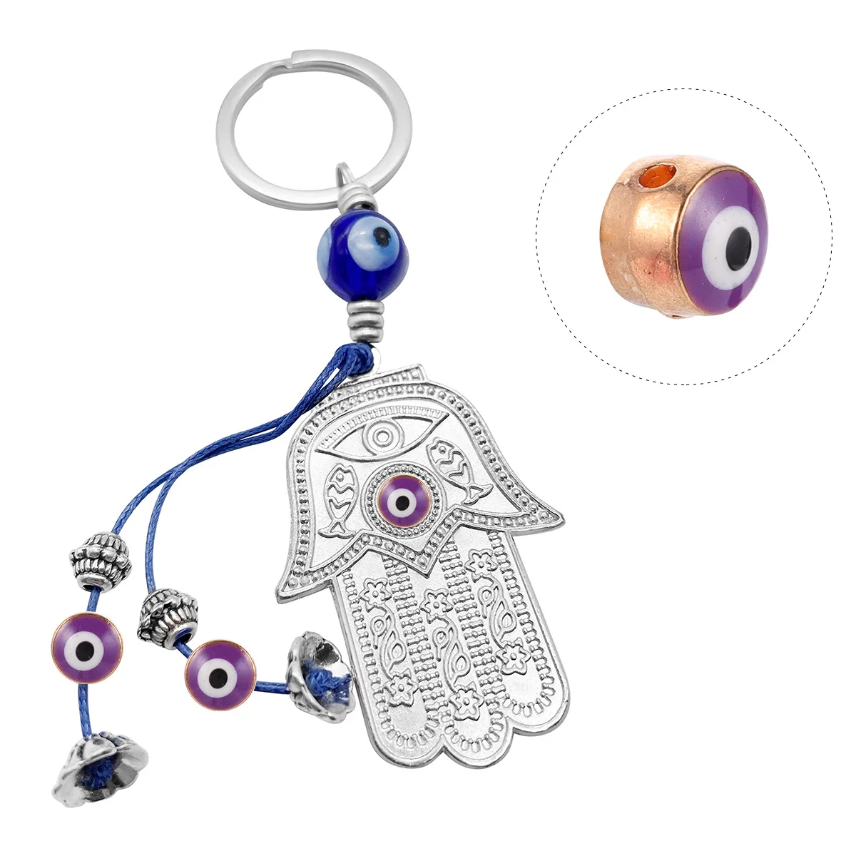 

100Pcs Evil Eye Beads Halloween DIY Jewelry Making Alloy Scary Eyes Charms Bracelet Accessories Evil Eye Bead Scary Eyes Bead