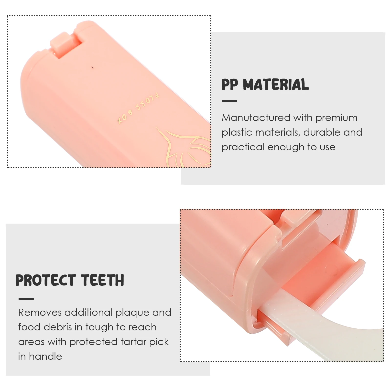 

Dental Floss Storage Box Toothpick Dispenser Holder Organizer Automatic Refillable Flosser Compact Portable Teeth Cleaning