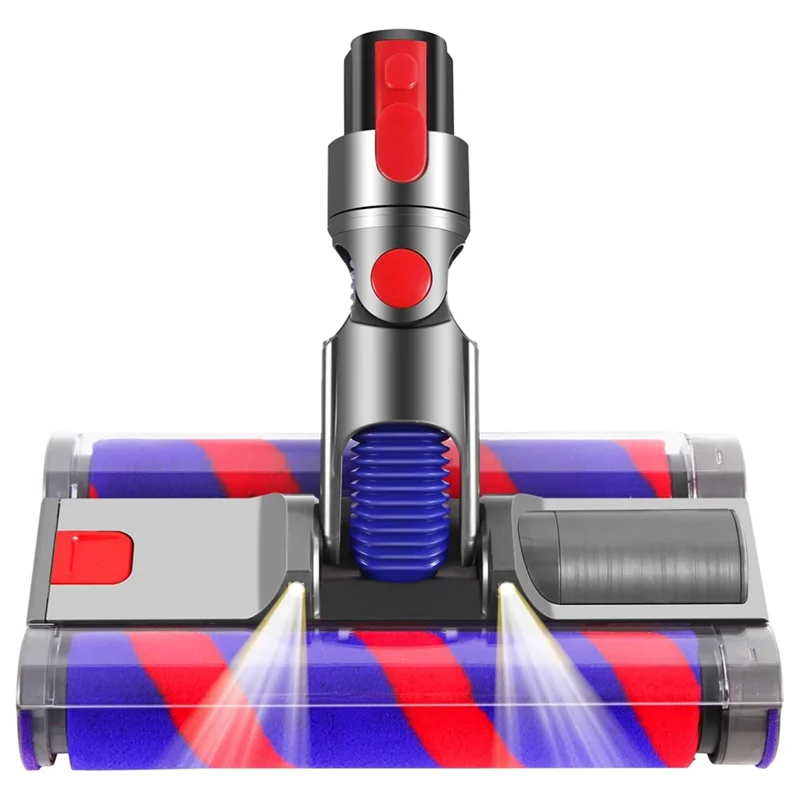 بديل رأس المكنسة الكهربائية لرأس محرك سلسلة Dyson V7 V8 V10 V11 V15، رأس منظف دوار ناعم، فرشاة دوارة مزدوجة