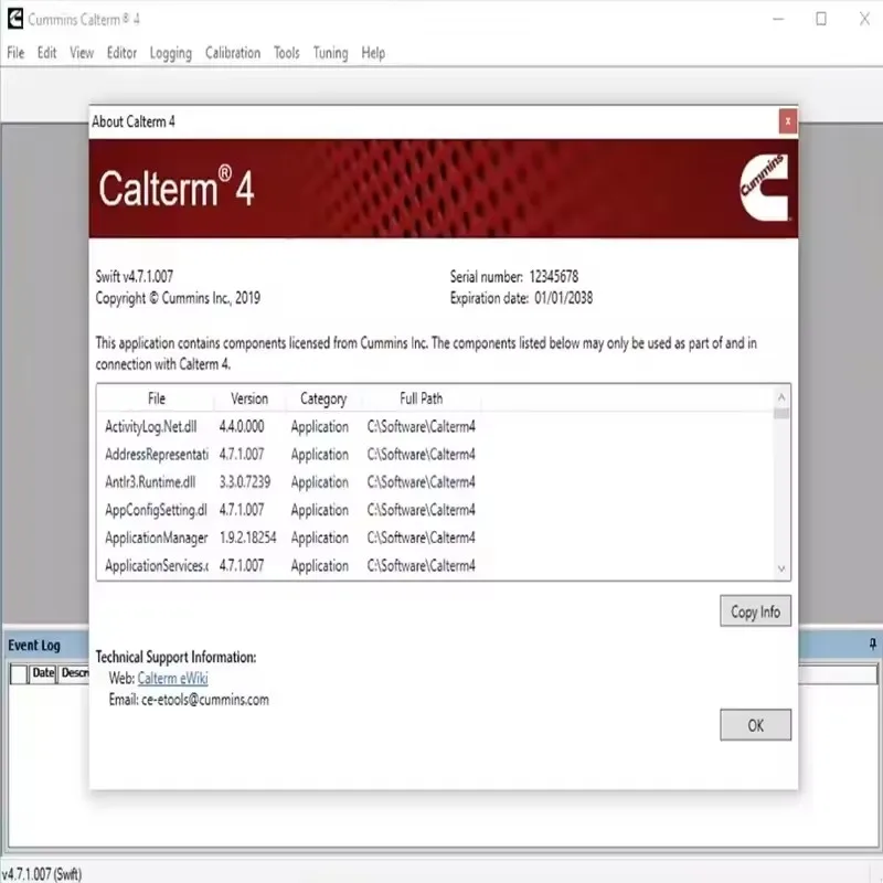 الكمون Insite 8.9.0 PRO com برنامج تشخيص محرك Keygen رمز الخطأ تعديل اختبار تشخيص المحرك Editar RemoveECM