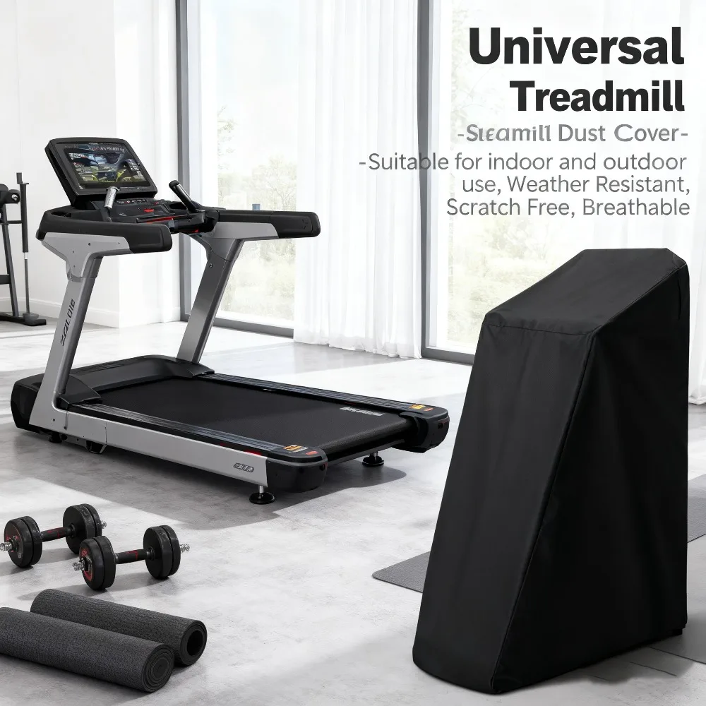 Universal Treadmill Cover, Waterproof for Home Gyms, Folding Treadmill Dust Protector, Multiple Sizes