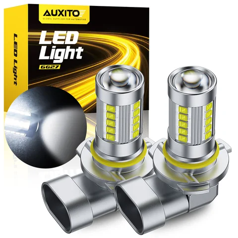 AUXITO 2 шт. Улучшенные светодиодные противотуманные фары-проекторы 9006 HB4 CANBUS H8 H11 H16(JP) H16(EU) 5202, автомобильные лампы, желтый/белый свет, 12В