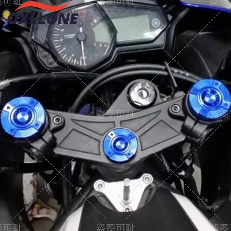 For YAMAHA YZF-R3 MT-03 MT-25 YZF R25 YZFR3 2015-2024 2025 2026 Aluminium Fork Suspension Top Cover Caps Motorcycle Accessories