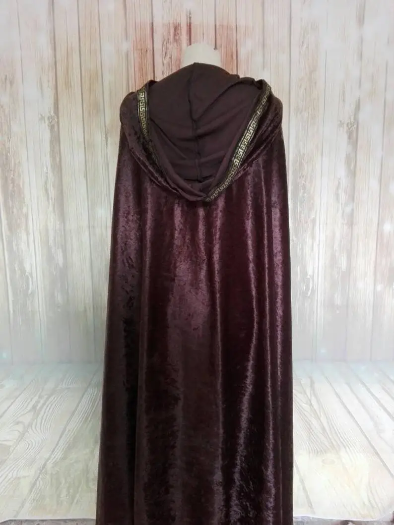 Elf Velvet Mantle of Chenille cloak capelet Santa Cloak Cosplay costume Hooded cloak wedding cape wrap