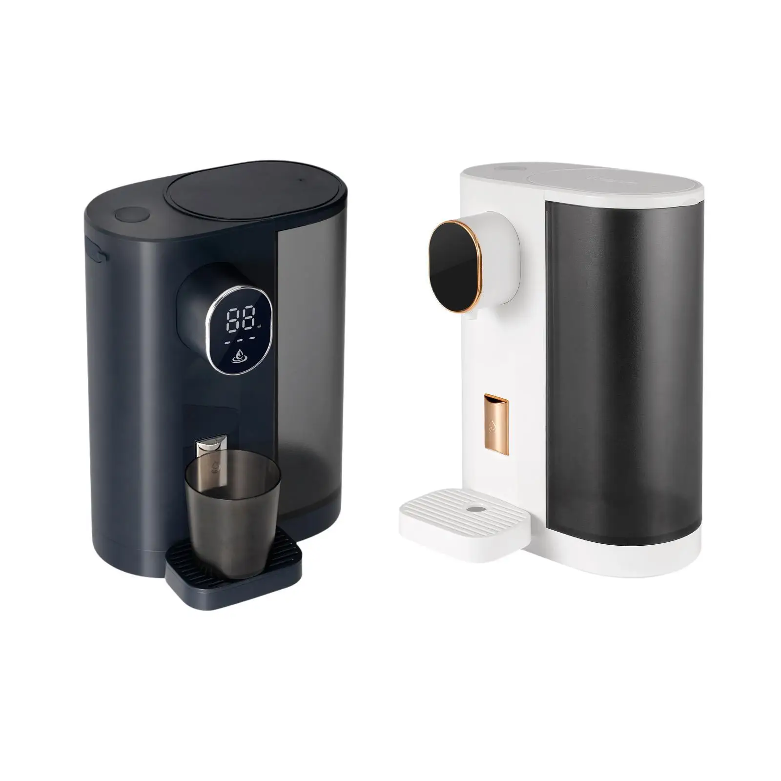 Automatic Mouthwash Dispenser Charging 4 Dispensing Levels Easy to Fill Mouthwash Container for Restroom Hotel Home Cafe Kids