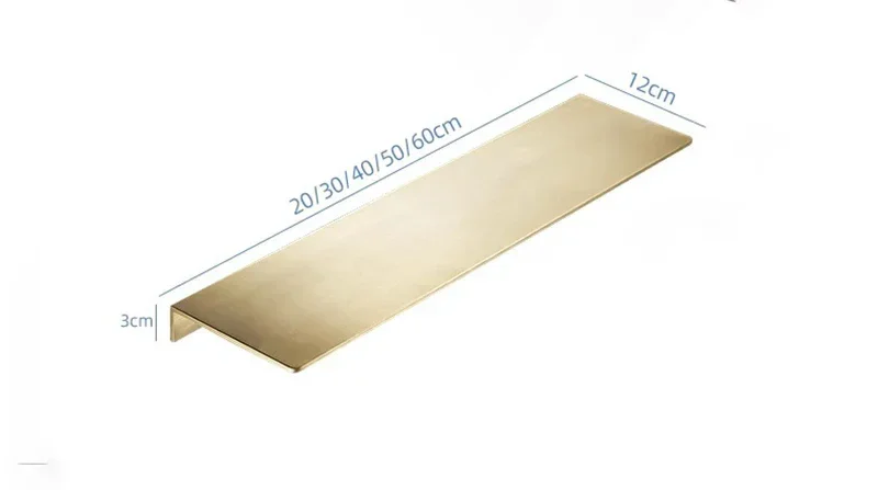 Bathroom Shelf Brushed Gold Top Bath Shower Shelf Aluminum Bathroom shelf Organizer Wall Mounted Black Kitchen Storage holder 6