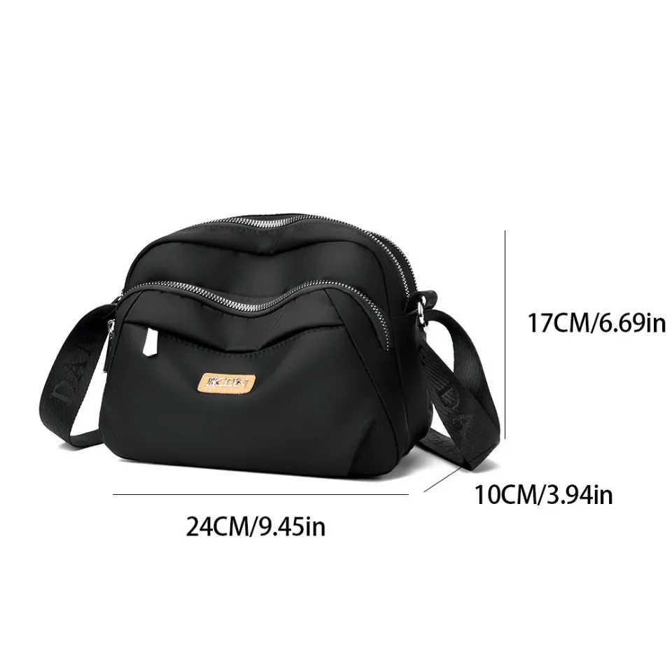 High Quality Nylon Women\'s Shoulder Bags Solid Color Design Crossbody Bags And Purse Ladies Casual Travel Messenger Commuter Sac