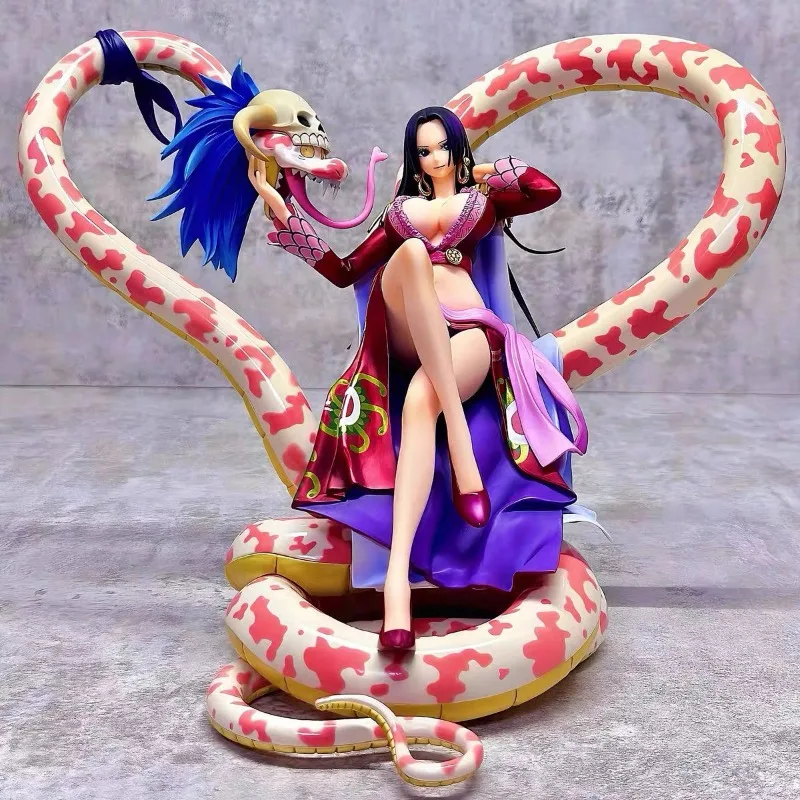 20cm One Piece Snake Princess Hand-figure Boyahan Cook Standing Posture Empress Anime Model Desktop Ornament view 4