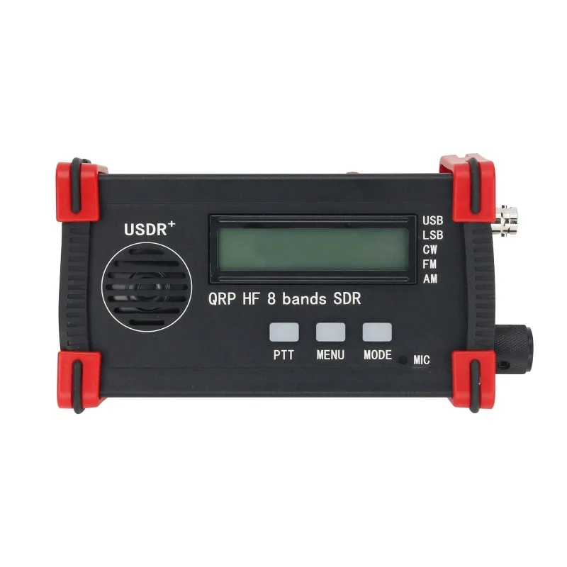 Black Shell USDX USDR HF QRP SDR Transceiver 8-Band 5W DSP SDR SSB/CW Transceiver with Handheld Mic