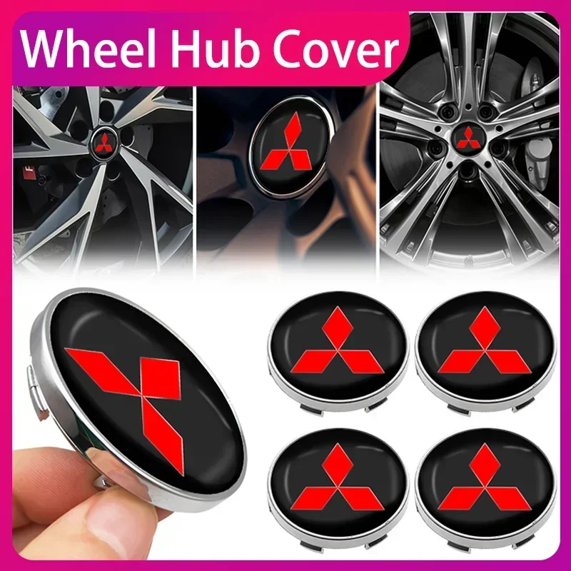 

Car Wheel Center Hub Cap Rim Cover Emblem Stickers Exterior Decoration For Mitsubishi ASX Lancer Pajero Outlander Accessories
