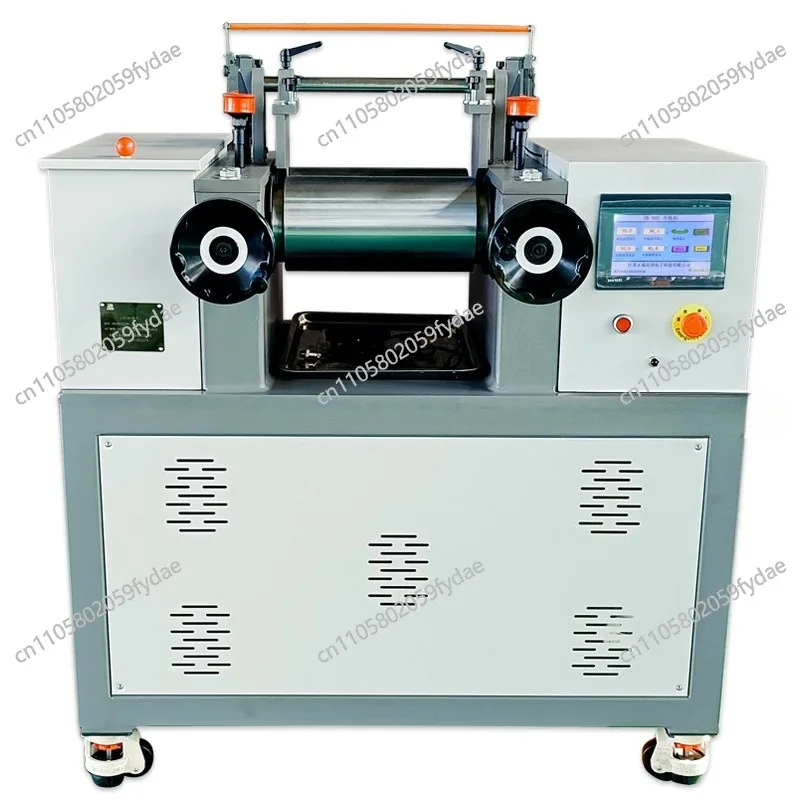 Laboratory open small 6-inch double-roll rubber silicone special hot-smelting sheet mixing and unsmelting machine
