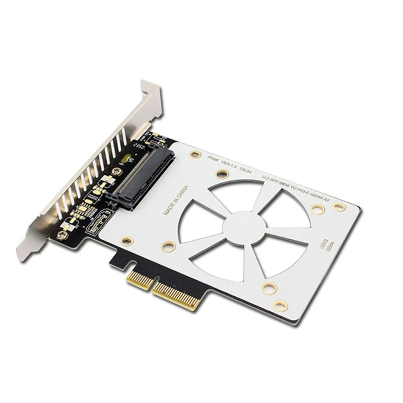 

Seamless Integration SFF-8639 to PCIE X4 Adapter NVMe SSD Expansion Card Compatible for Motherboards of X4/X8/X16