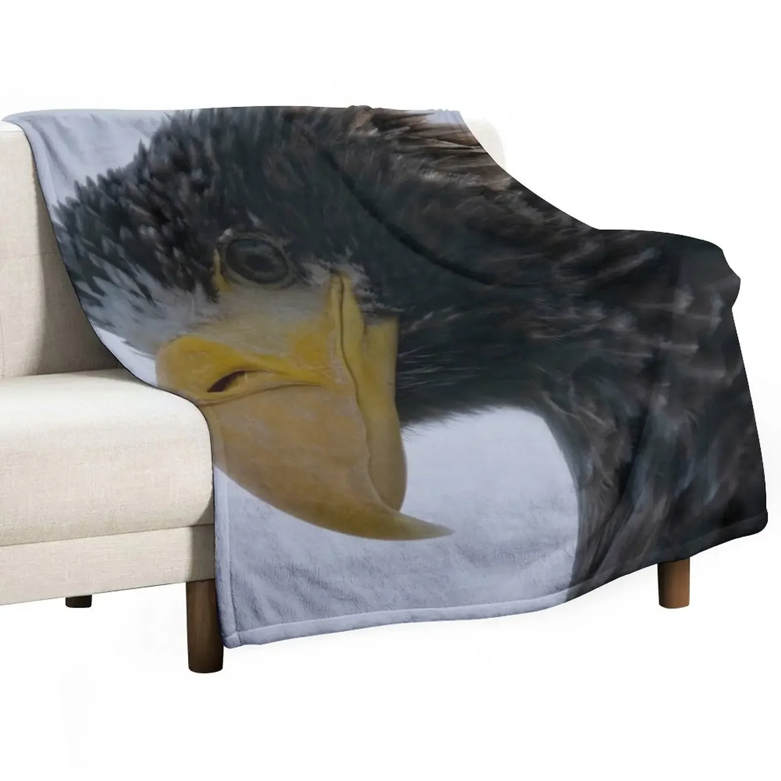 New Steller's Sea Eagle Throw Blanket Custom Plush Blankets For Baby Giant Sofa Blankets