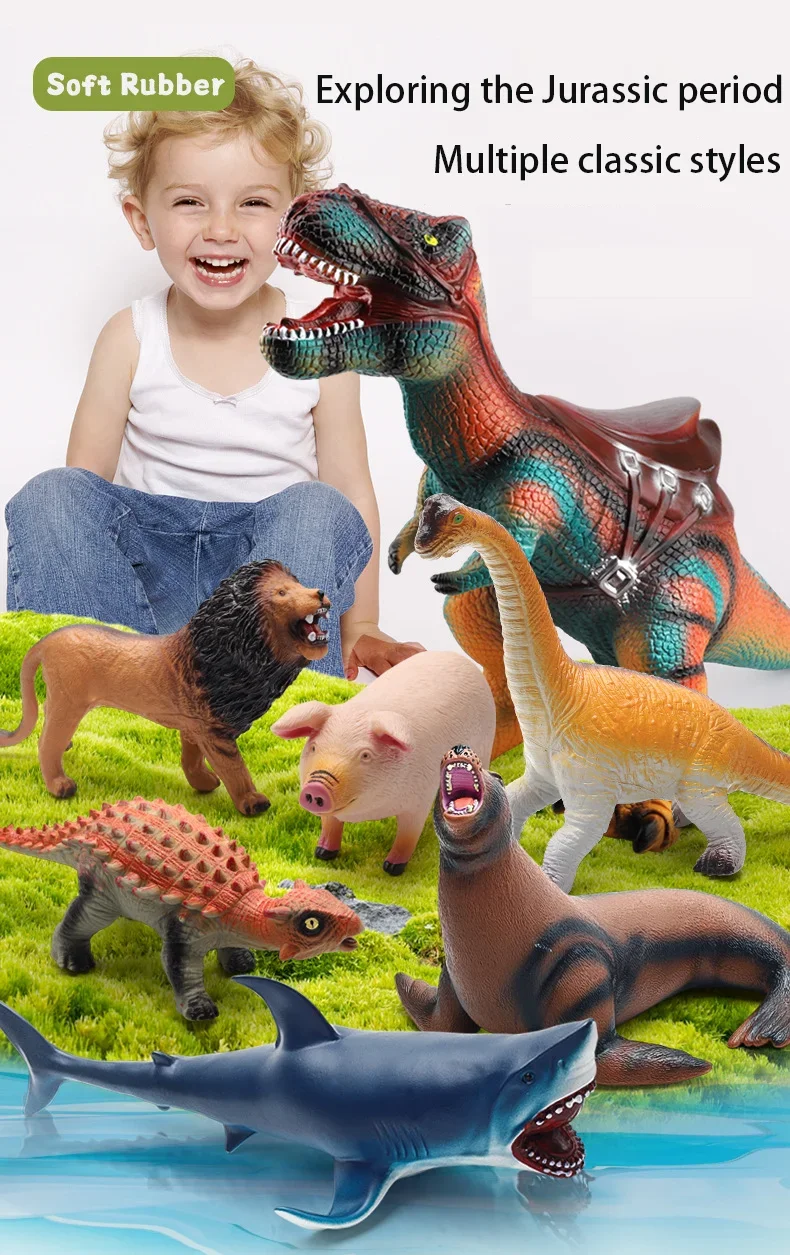 Grote Figuren Dinosaurus Model Toyst-Rex Krokodil Gearticuleerde Figuren Jurass Voor Kinderen Jongens Verzamelbare Beeldjes Geschenken