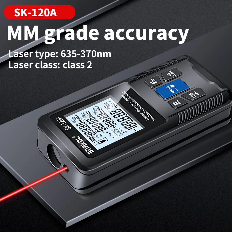 Imagem -04 - Snakol-medidor de Distância a Laser Fita Métrica Rangefinder Digital Range Finder Trena Roleta Régua 40m 50m 70m 100m 120m