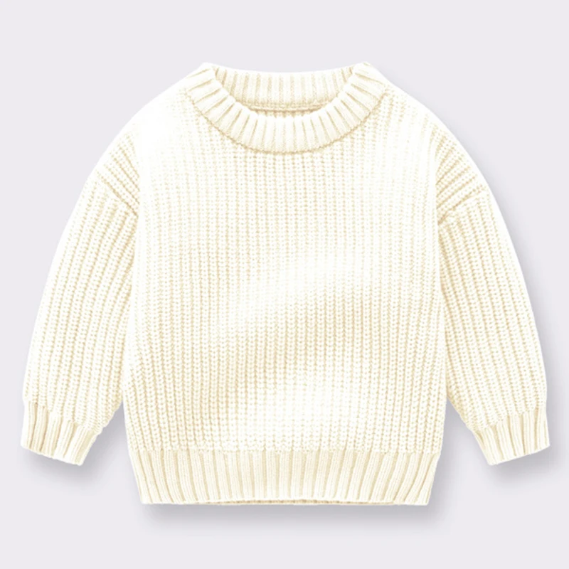 Frühling Pullover Neugeborenen Stricken Tragen Kleinkind Stricken Pullover Tops Herbst Baby Mädchen Jungen Pullover Kinder Pullover Candy Farbe – Detail 2