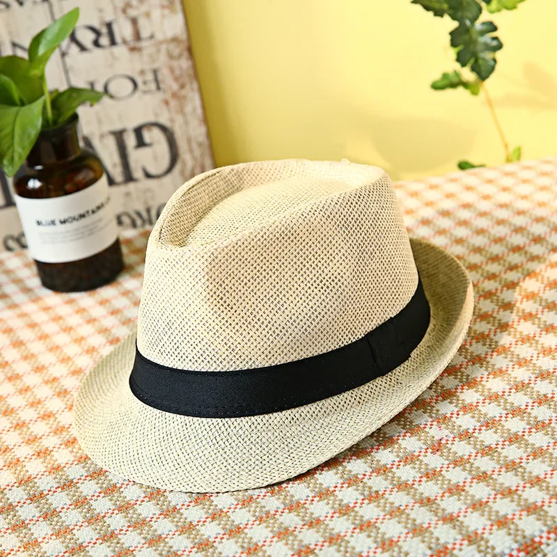 

Hat men's 2024 summer Korean version linen papyrus breathable refreshing top hat construction site sun hat