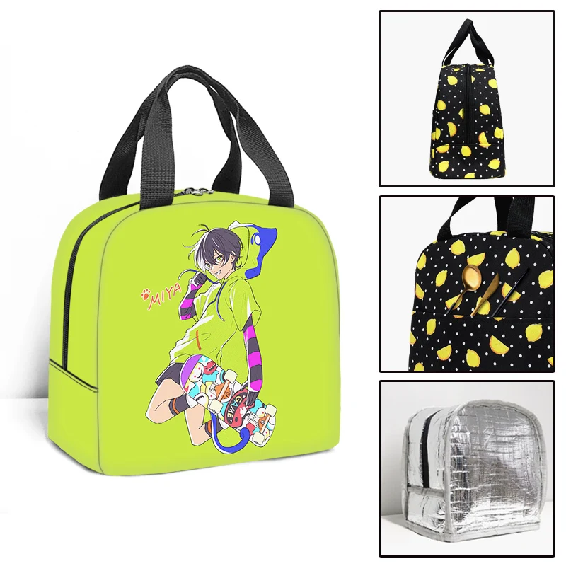 Youthful Anime SK8 The Infinity 3D Print Insulated Portable Handbags Ice Bags Lunchbox Thermal insulation Food Lunch Bag