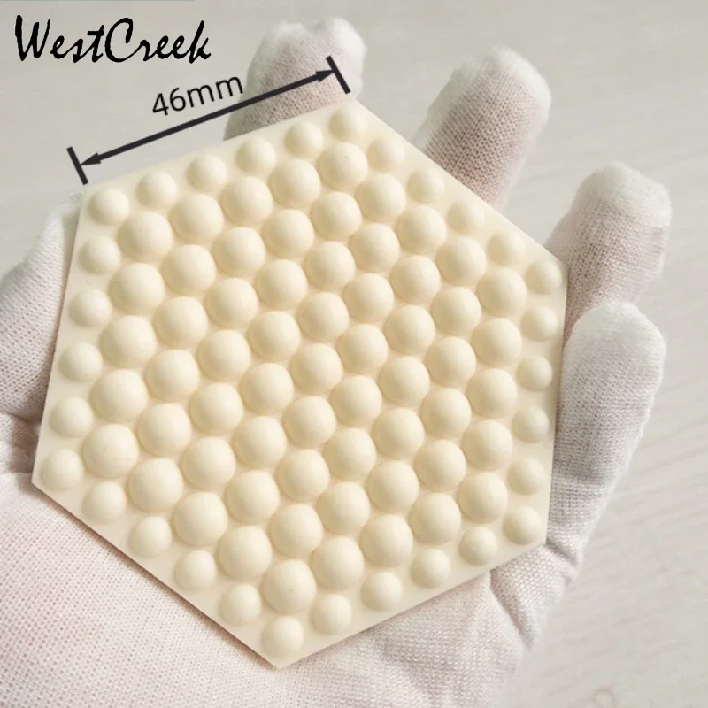 99 Alumina Ceramic Sheet Hexagonal 36x14/46x5/6/8mm Insulation High Temperature/wear Resistant Substrate