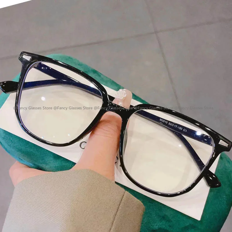 

New Fashion Optical Spectacle Eyelgasses for Women Men Blue Light Blocking Computer Eyeglasses Female Square Frame Plain Glasses