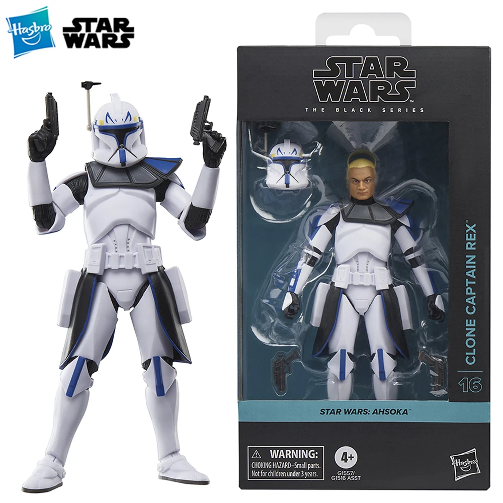 

[В наличии] Hasbro Star Wars The Black Series Clone Captain Rex (G1557) Коллекционная фигурка в масштабе 6 дюймов, модель, подарочные игрушки