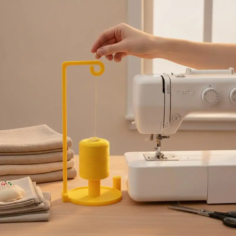 Sewing Machine Single Thread Spool Stand Holder Fixing Bracket Sewing Accessory Gifts