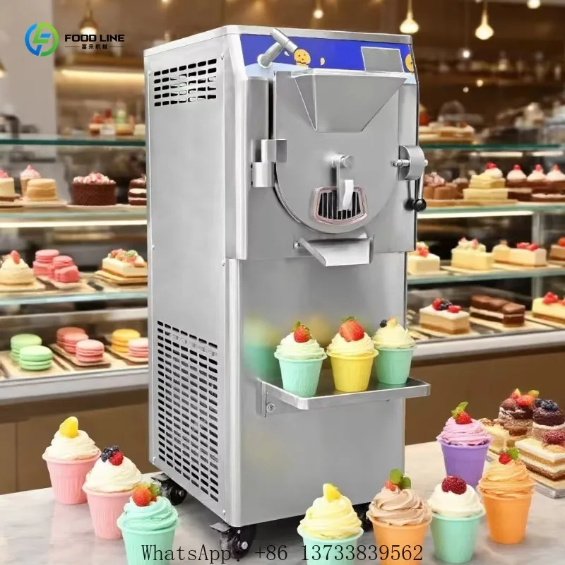 Customized Hot Selling Automatic Commercial Ice Cream Machine 108L/H 10 Speed Program Italian Hard Ice