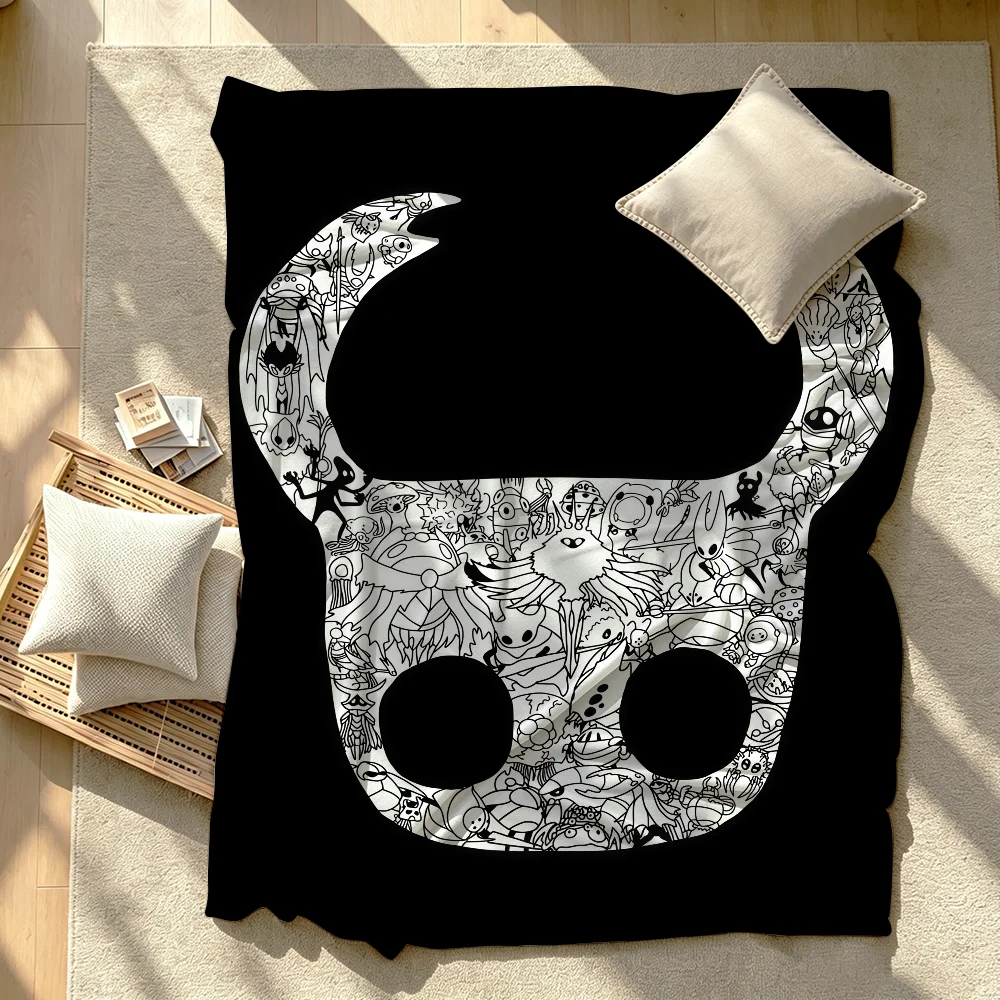 Game Hollow knight Blanket Soft Skin Friendly And Thick Suitable For Bedroom Living Room Bed Sofa Camping Office Gift