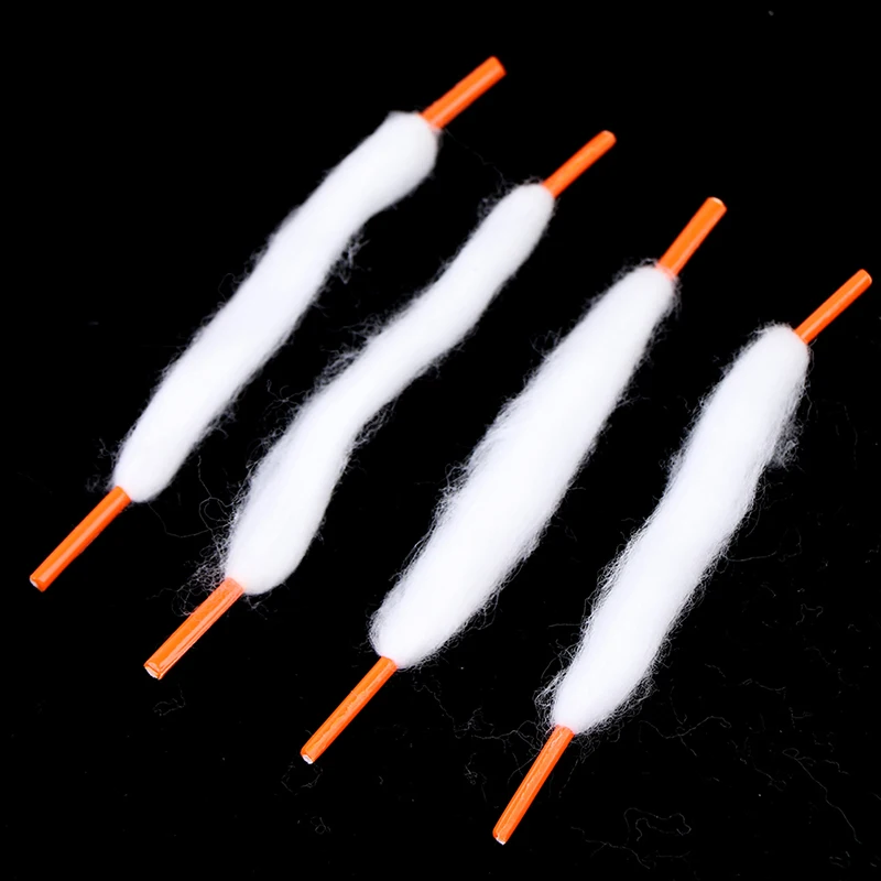 20pcs/bag High Quality 10cm Prebuilt Wire Coil Threads Organic Vape Cotton Strips Shoelace For RTA RDA Atomizer Accessorie New