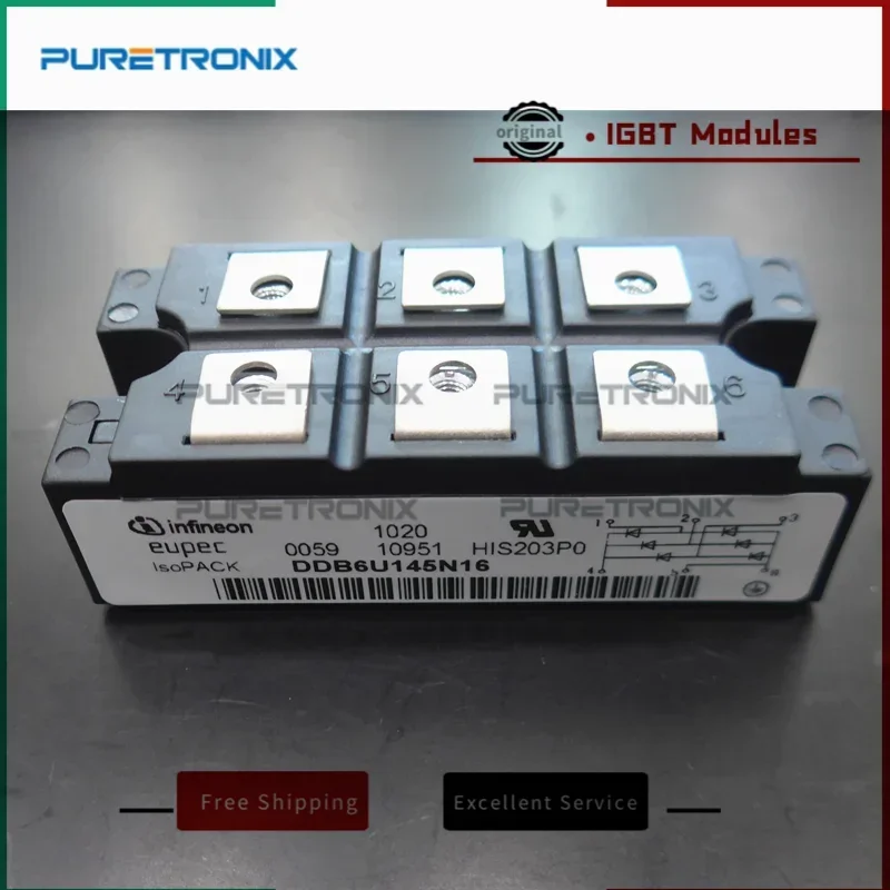 New Original DDB6U215N16L DDB6U215N12L DDB6U205N16L DDB6U205N12L DDB6U145N16L DDB6U145N12L DDB6U145N16 Módulo De Potência