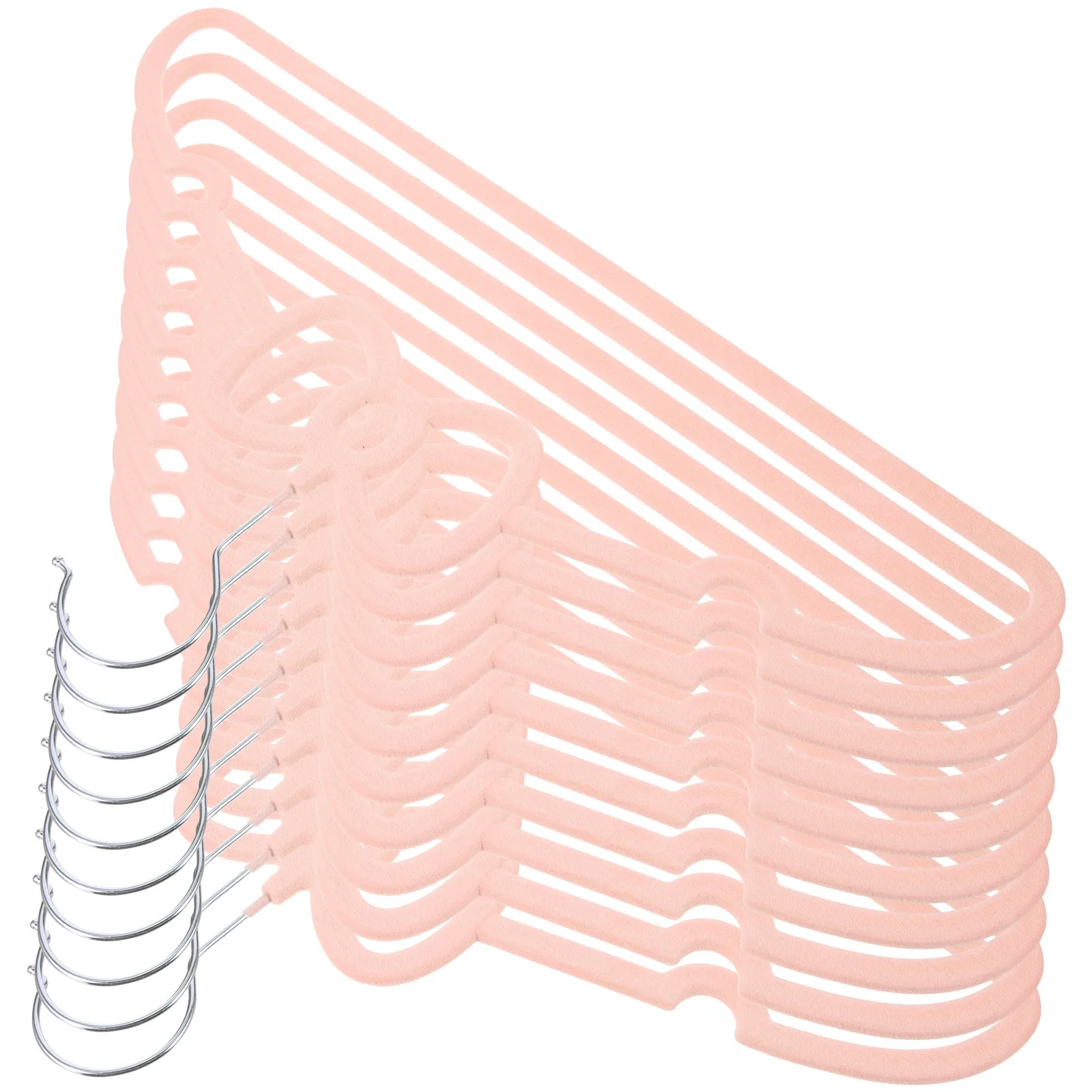 

10Pcs Bright Color Bow Hangers Practical Anti-Skid Clothes Hangers for Closet Dresses Coats Anti-Slip Clothes Hangers,