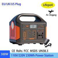 100W/300W 24000mAh LiFePO4 Portable Power Station Mobile Power Supply Solar Generator 220V/110V Station Power Bank for Camping