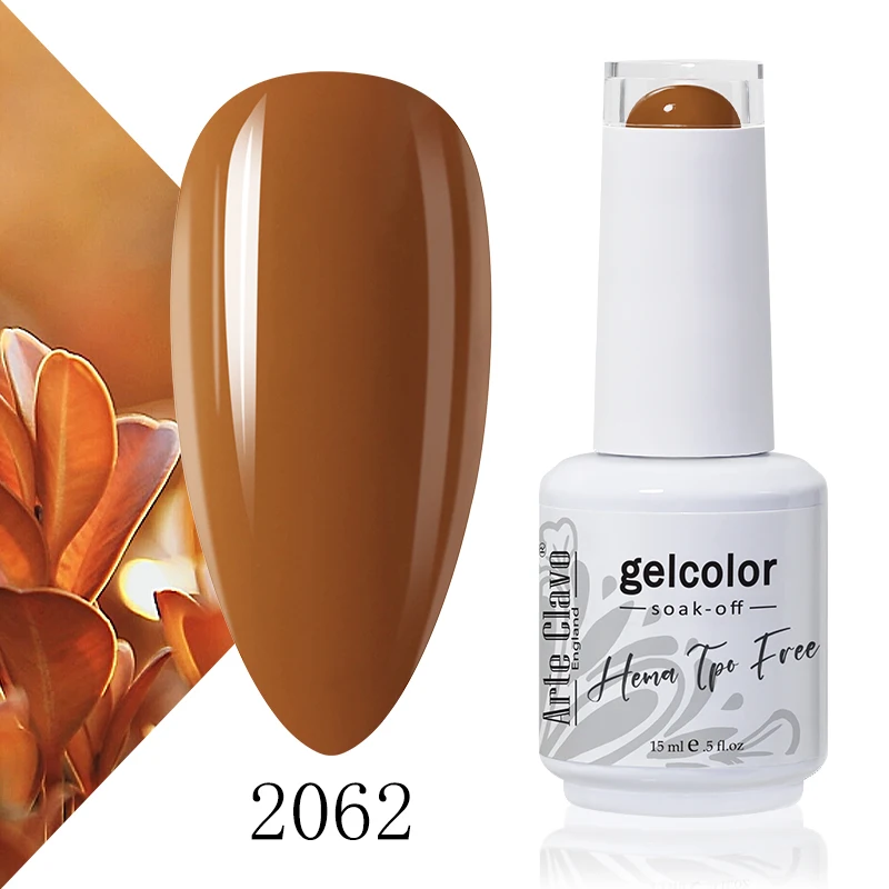 Arte Clavo Rose Red Kleur Serie 15 ml Gel Nagellak Hot Koop Langdurige Losweken Vernis Hybrid Nail Art top Bsae Maincure