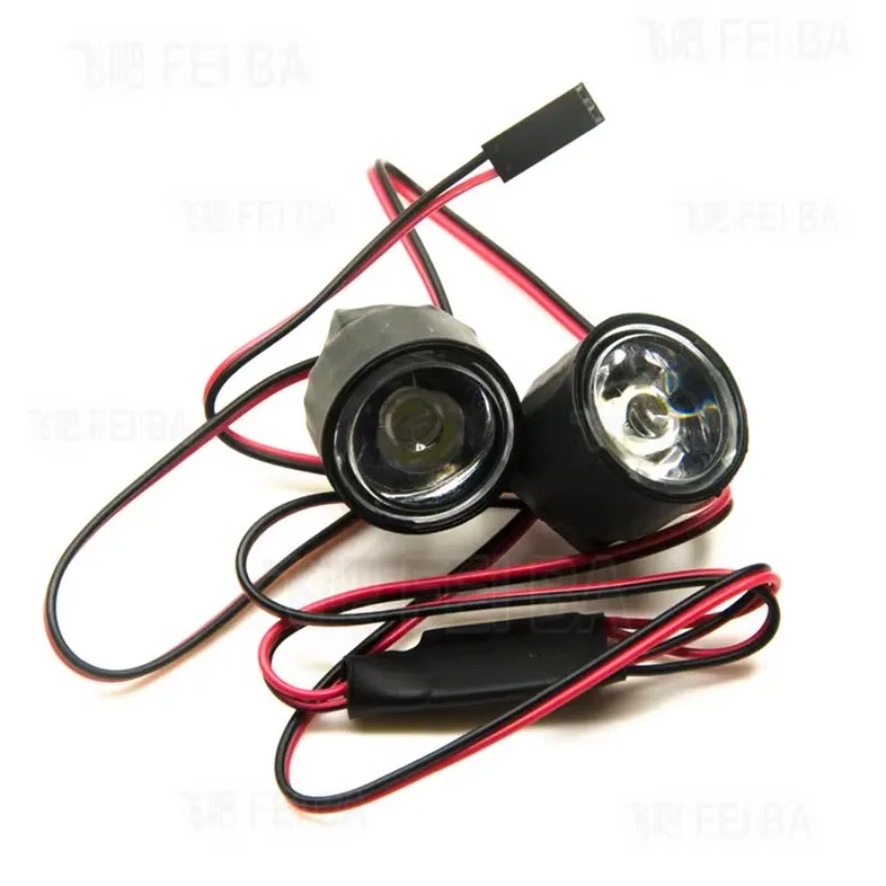 Metal Night Navigation Lights Super Bright LED Searchlights for 1/10 RC Crawler Car RC4WD D90 VS4 JIMNY Application Accessories