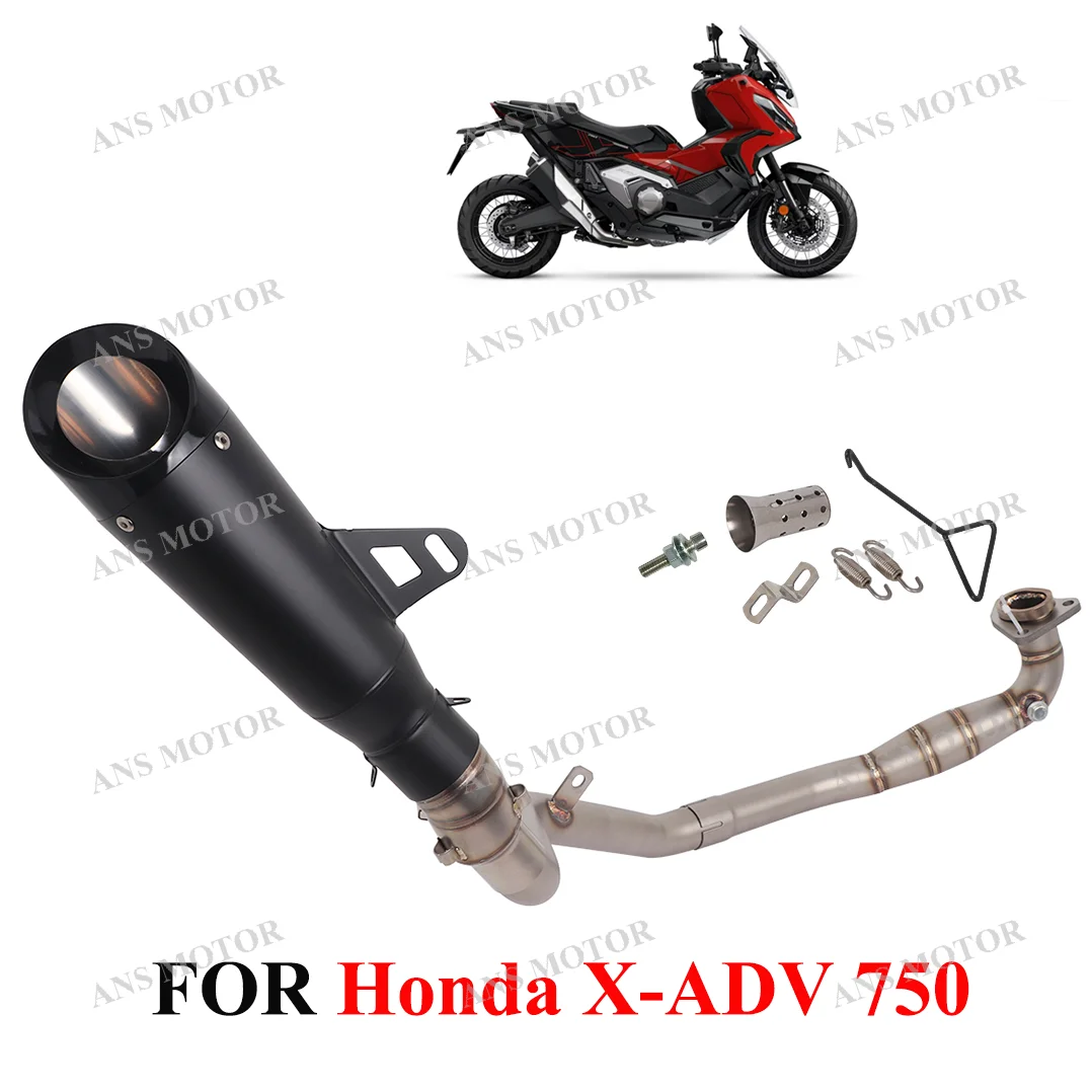 For Honda X-ADV 750 X ADV750 2017 2018 - 2025 Motorcycle Exhaust Muffler Escape System Slip On Front Link Pipe ADV750 Exhaust