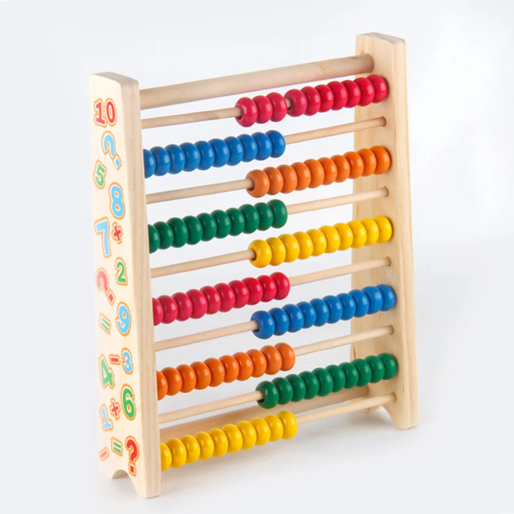 Cadre de calcul de perles mathématiques en bois, boulier pour enfants, comptage coloré, cadre informatique pour l'éducation précoce, cadeau pour enfants