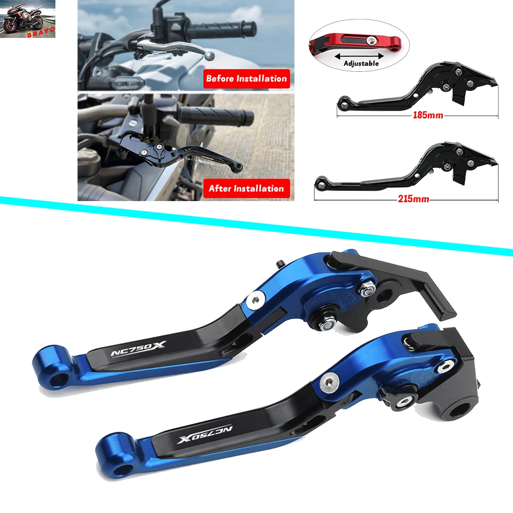 

High Quality For HONDA NC750X 750X 2016-2020 Motorcycle CNC Adjustable Foldable Brake Clutch Levers Accessories