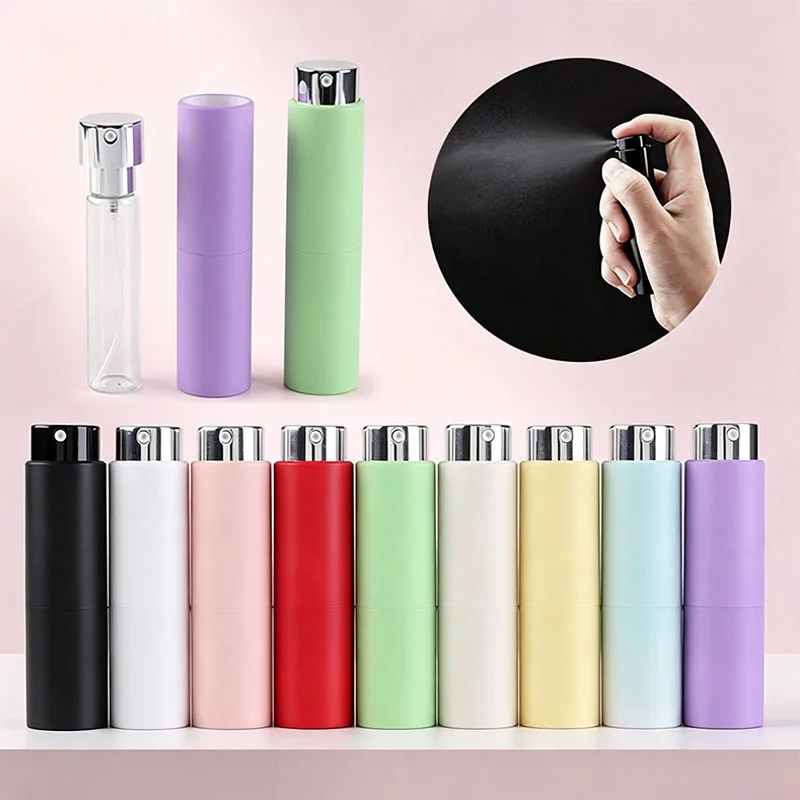 30/50PCS 20ml Premium Rotating Empty Perfume Spray Bottle Odorless Refill Portable Travel Fragrance Dispenser Sample Containers