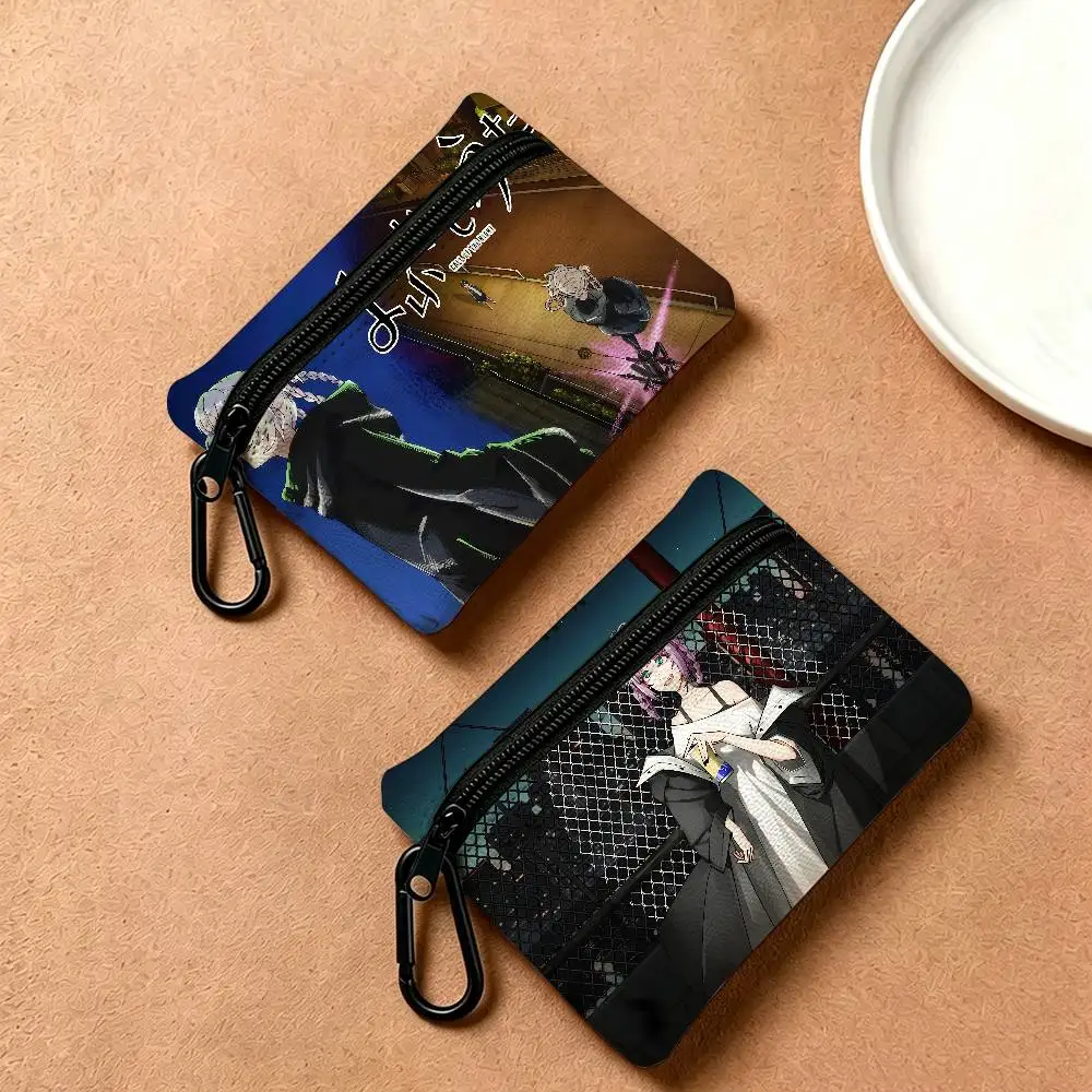 Call of The Night Nanakusa Nazuna Anime Multifunctional Oxford Cloth Small Pouch With Hook Mini Coin Wallet Earbud Storage Bag