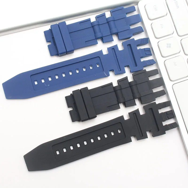 26mm Watchband Fits for Invicta Subaqua & Reserve GMT Silicone Rubber Black Men's Wristband Watch Bracelets Replacement Straps