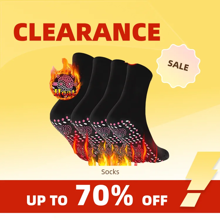 Clearance_1-10pairs Tourmaline Self-Heating Socks Winter Warm Thermal Health Care Socks Floor Socks Absorption Deodorant  Warm S