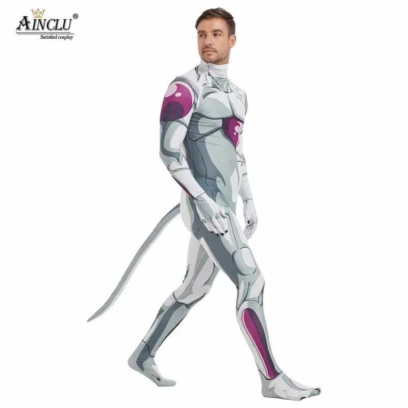 أزياء Vegetto Frieza التأثيرية للرجال بطباعة ثلاثية الأبعاد بدلة Zentai بدلة الهالوين للبالغين والأطفال ob;8